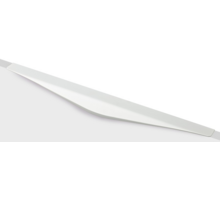 Greep LIPS mat wit 240x45mm, hartmaat 160mm