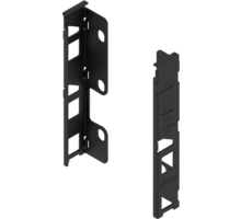 Achterwandhouderset Legrabox, K- hoogte. Carbon zwart