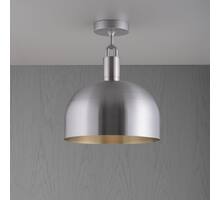 Forked Ceiling/Steel/Large Steel Shade