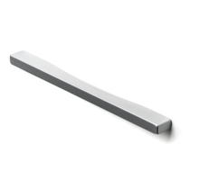 Greep 200x18x10mm mat metallic aluminium, hartmaten 192/