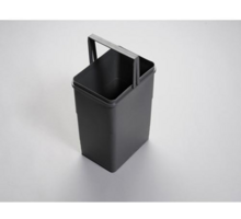 Afvalemmer donkergrijs inhoud 26 liter