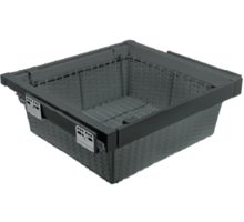 Garderobemand rotan 600 mmSOFT-CLOSE,  antraciet