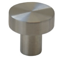 Knop diameter 14mm RVS geborsteld, hoogte 30mm