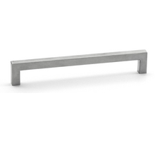 Greep 10x10mm hoh 160mm RVS geborsteld, totale lengte 172mm
