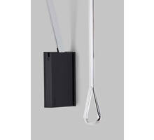 Garderobelift met dubbele soft close 560-950mm zwart/chroom