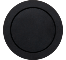 Rond 2.0 Push button 2X- s. trim - black ano