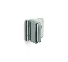 Glasdeurscharnier RVS verchroomd inliggend voor glas 5-8mm