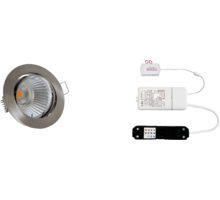 7x rond RVS-Look+7x powerled 7W+7x verl+driver