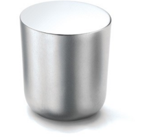 Knop MINI 816 mat aluminium 25mm, hoogte 28mm