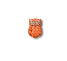 Knop nylon ORANJE UIL-vorm 34x49mm