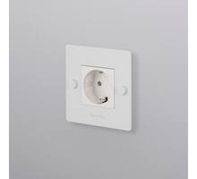 EU 1G Socket/Schuko Type F/w/ B+P Logo/White