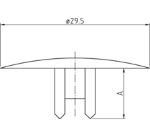 Afdekkap F-25, zwart