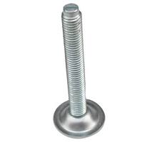 Stelschroef M8x30mm verzinkt hoogte 30mm, met zaagsnede