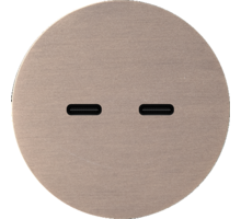 Rond 2.0 Multifit - USB-C 2X (30W) - s. trim - light bronze
