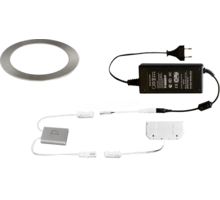 3x Smally 24V RVS Look + Dotti TouchDimmer + driver 24V/24W