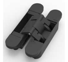 Scharnier invisible NEO-M6 pek zwart, VE=9
