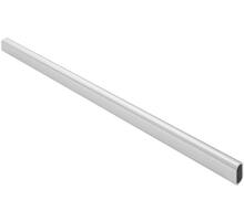 Roede 30x14mm aluminium glanzend, lengte 1000mm