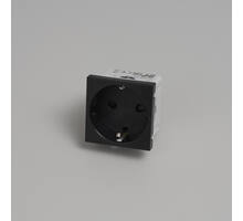Schuko Socket Module/Type F/45Mm/Black