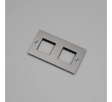 2G Wall Plate/Modules Only/Steel