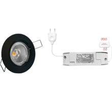 6x  rond zwart+6x powerled+6x verl+driver