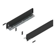 Legrabox ladezijde M 450mm, carbon zwart, hoogte 90,5mm