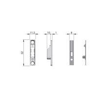 Klepbevestiging KIARO EASY  inlaat, wit