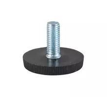 Stelvoet M8x16mm, geribbelde voet, voet 20x6mm