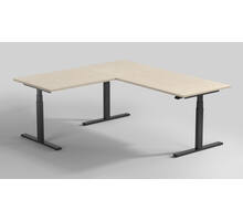 De Milano Hoek. Kleur: Zwart RAL9005.