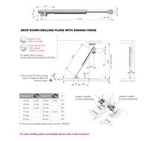 Klepschaar Kraby 244mm - vallende klep