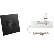5x Monza vierkant zwart +5x verlengsnoer +ZigBee Driver 30W