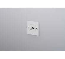 EU 1G Toggle Switch/w/out B+P Logo/White