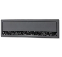 Kabeldoorvoer 180x49.5mm mat metallic aluminium