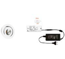 2x Ancona wit + 2x verlengsnoer + MC-Easy + Driver 24W