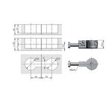 Bladverbinder Quick 52mm, boring 30mm, zonder afdekkap