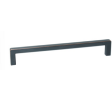 Greep 9x9mm hoh 448mm RVS look donker totale lengte 456mm