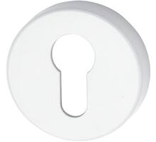 Ophanger met sleutelgat, wit diameter 30mm dikte 7mm