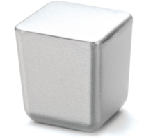 Knop MINI mat chroom 15x15mm, hoogte 24mm