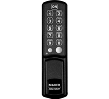 Mauer ELLcam pincodeslot, verticaal, zwart, wisselend gb