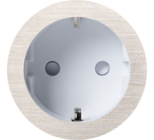 Rond 2.0 MultifitSocket F- brushed nickel - white cup