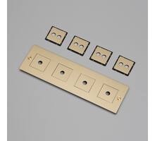 4G Wall Plate/Horizontal/Brass