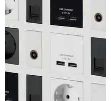 French/Belgium Socket Module In Black