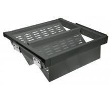 Schoenenrek, uittrekbaar metal 900 mmSOFT-CLOSE, antraciet