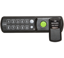 Mauer ELLcam pincodeslot horizontaal links, zwart