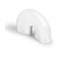 Knop CIRCLE mat wit 40x11x28mm, hartmaat 32mm