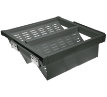 Schoenenrek, uittrekbaar metal 600 mmSOFT-CLOSE, antraciet