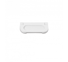 Komgreep glans wit 80x35mm