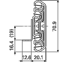 Ladegeleider Titan E staal verzinkt lengte: 500mm