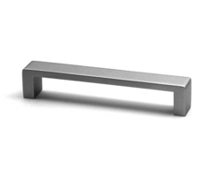 Greep 20x138mm aluminium mat, hartmaat 128mm, hoogte 30mm