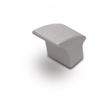Knop  METAL 880 mat aluminium 30x22mm