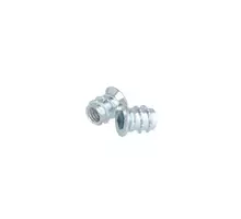 Rampabus staal met rand M6, lengte 12mm, kop 12mm
